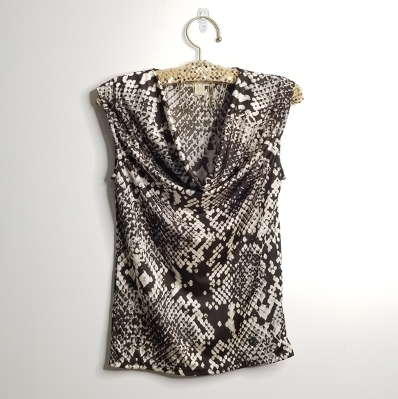 MICHAEL Michael Kors Tops - Michael Kors Snake Print Scoop Neck Top